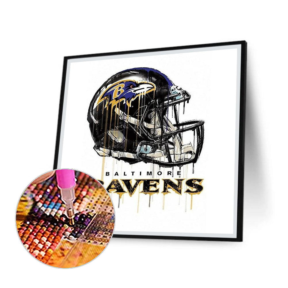 Baltimore Crows - Full Round Drill Diamond Painting 30*30CM