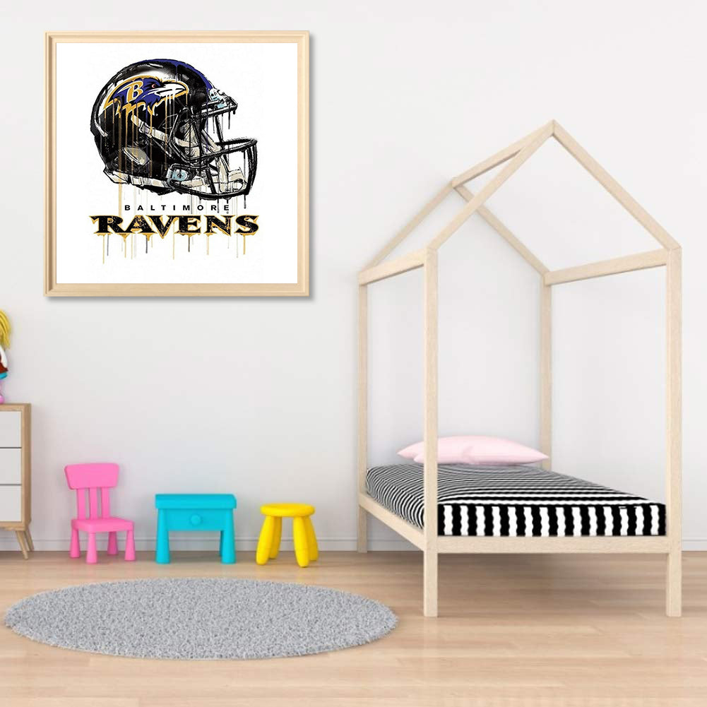 Baltimore Crows - Full Round Drill Diamond Painting 30*30CM