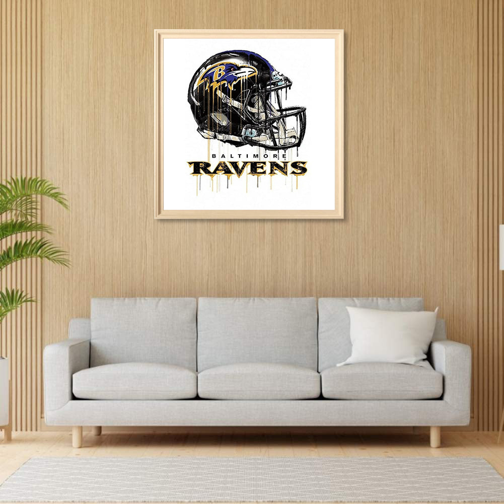 Baltimore Crows - Full Round Drill Diamond Painting 30*30CM