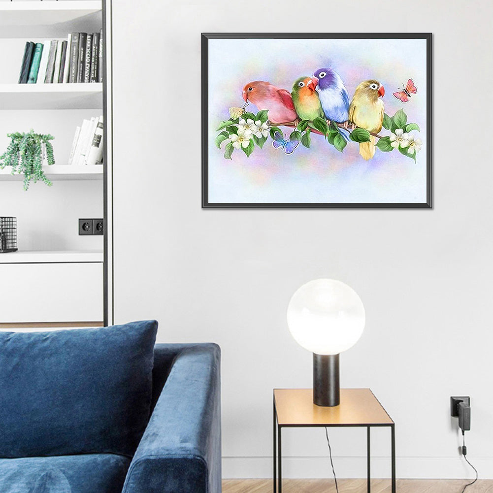 Parrot - Full Round Drill Diamond Painting 50*40CM
