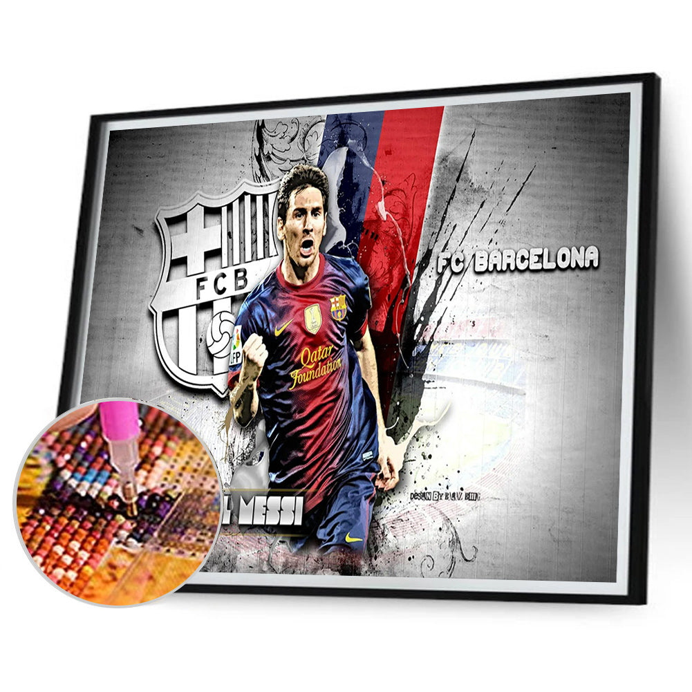 Messi - Full Round Drill Diamond Painting 60*40CM