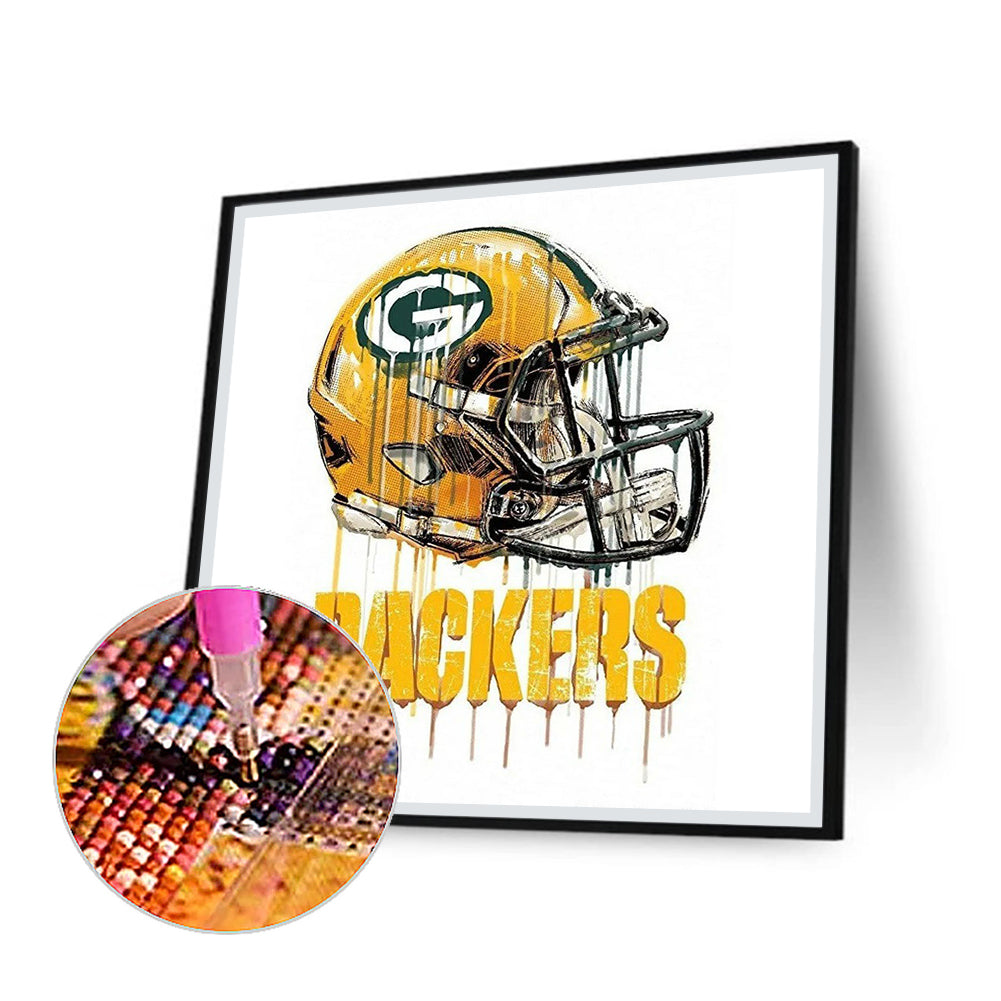 Green Bay Packers - Full Round Drill Diamond Painting 50*50CM