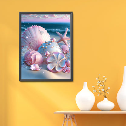 Sea Shell - Full Round Drill Diamond Painting 30*40CM