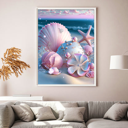Sea Shell - Full Round Drill Diamond Painting 30*40CM