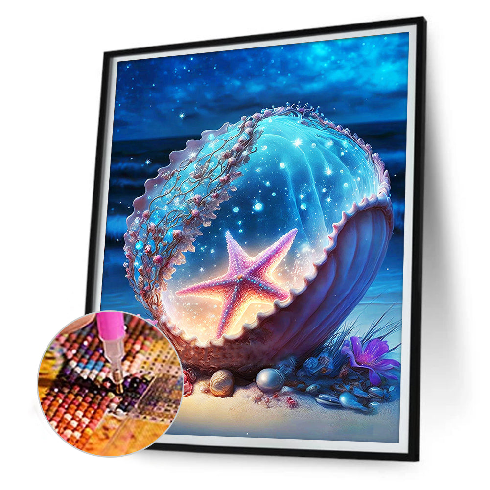 Sea Shell - Full Round Drill Diamond Painting 30*40CM