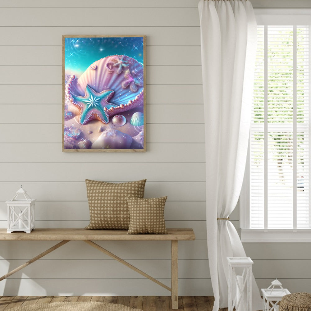 Sea Shell - Full Round Drill Diamond Painting 30*40CM