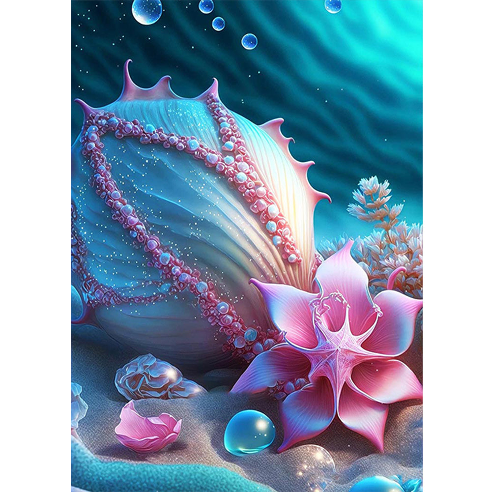Sea Shell - Full Round Drill Diamond Painting 30*40CM