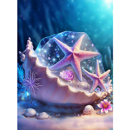 Sea Shell - Full Round Drill Diamond Painting 30*40CM