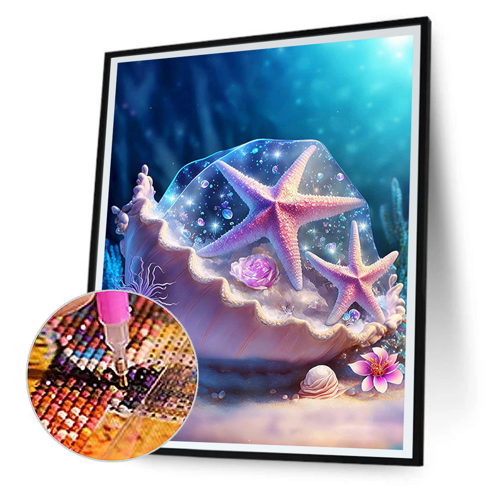 Sea Shell - Full Round Drill Diamond Painting 30*40CM