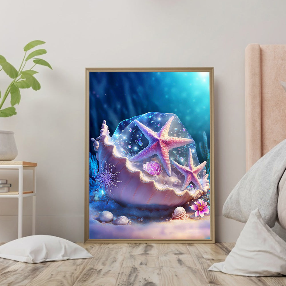 Sea Shell - Full Round Drill Diamond Painting 30*40CM