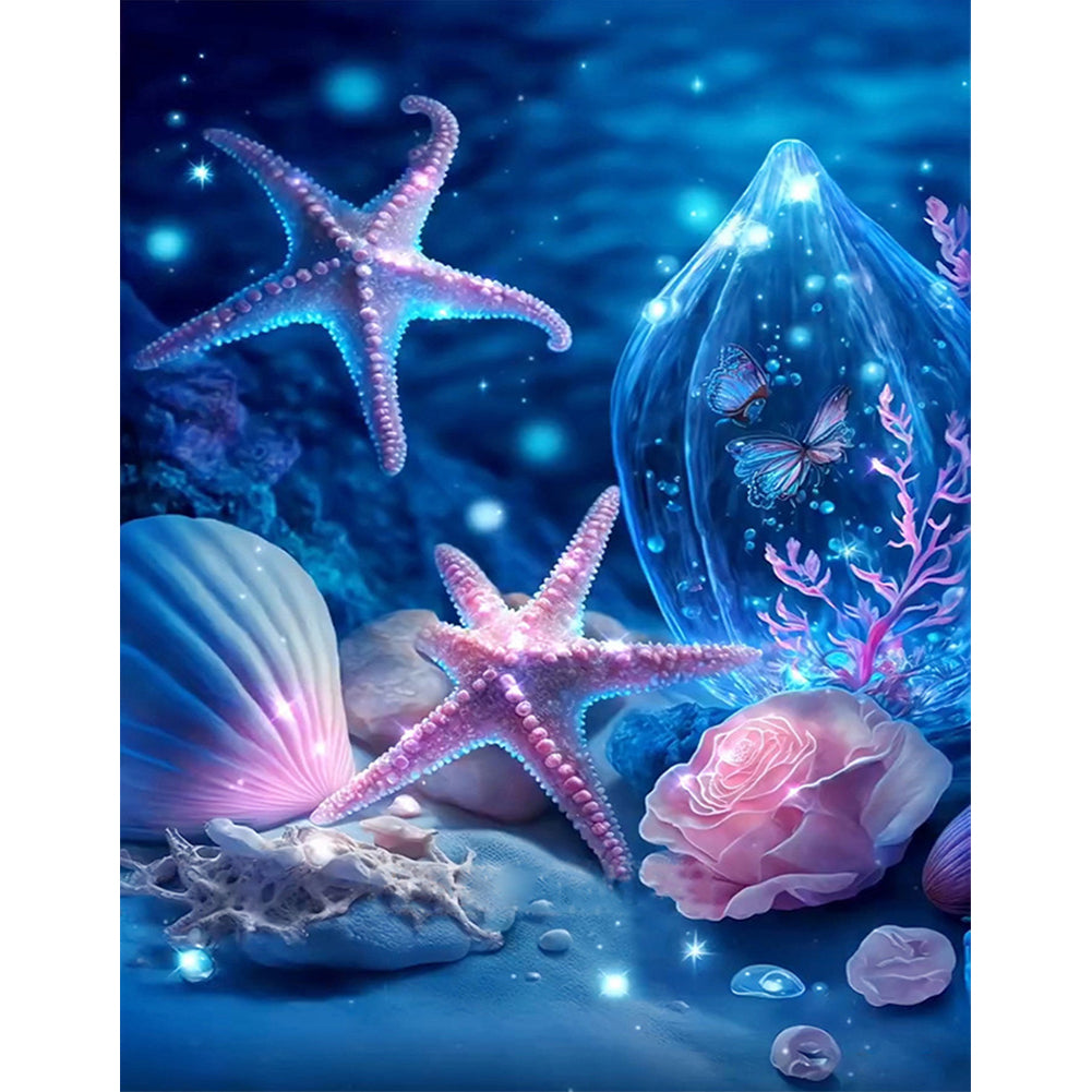 Sea Shell - Full Round Drill Diamond Painting 30*40CM