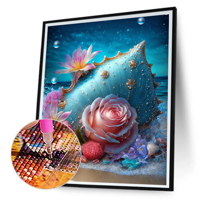 Sea Shell - Full Round Drill Diamond Painting 30*40CM