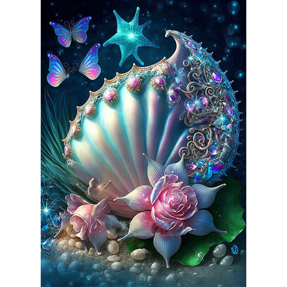 Sea Shell - Full Round Drill Diamond Painting 30*40CM