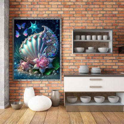Sea Shell - Full Round Drill Diamond Painting 30*40CM