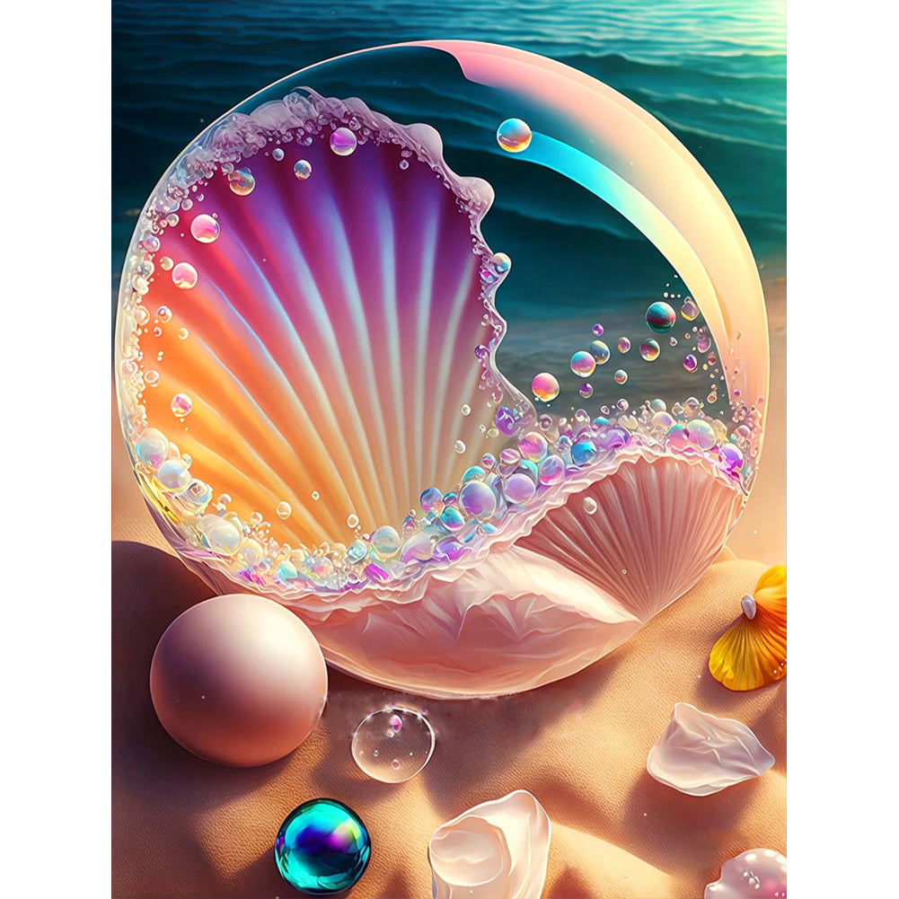 Sea Shell - Full Round Drill Diamond Painting 30*40CM