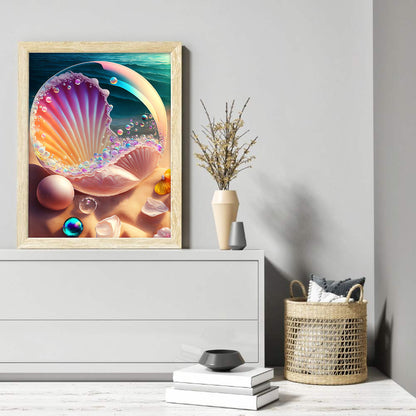 Sea Shell - Full Round Drill Diamond Painting 30*40CM