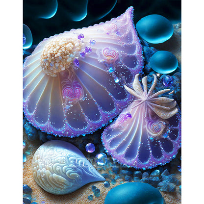 Sea Shell - Full Round Drill Diamond Painting 30*40CM