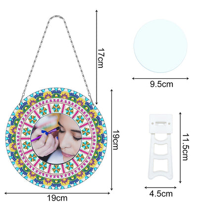 DIY Compact Mirror Art Craft Set Rhinestone Mirror for Adult and Kids Home Decor