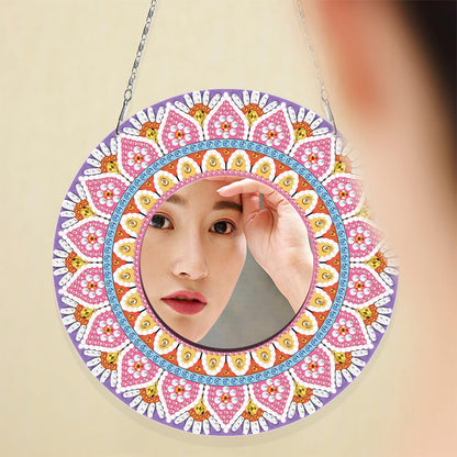 DIY Compact Mirror Art Craft Set Rhinestone Mirror for Adult and Kids Home Decor