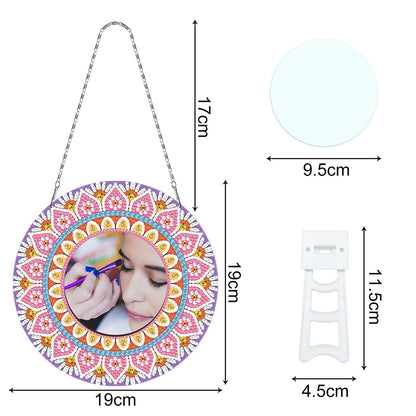 DIY Compact Mirror Art Craft Set Rhinestone Mirror for Adult and Kids Home Decor