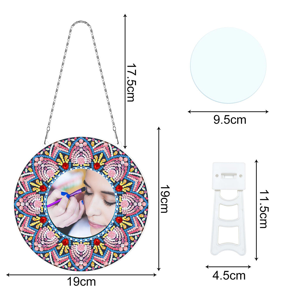 DIY Compact Mirror Art Craft Set Rhinestone Mirror for Adult and Kids Home Decor