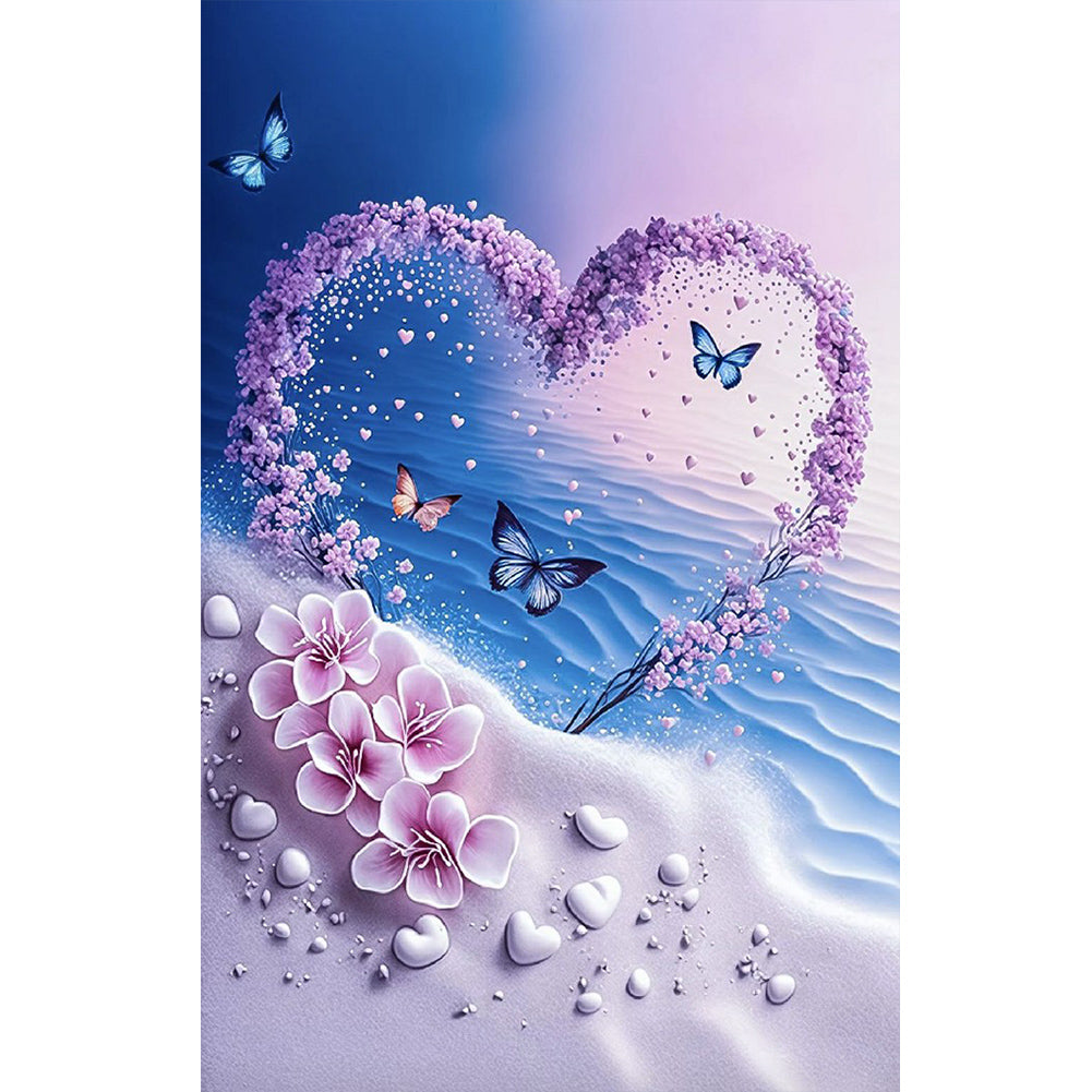 Beach Scenery - Full Round Drill Diamond Painting 40*60CM