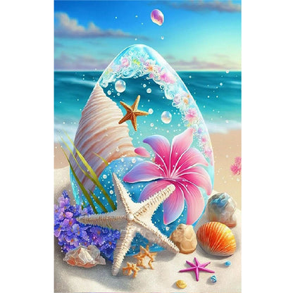 Beach Shells - Full Round Drill Diamond Painting 40*60CM