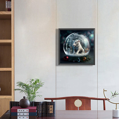 12 Zodiac Crystal Ball Tiger - Full Round Drill Diamond Painting 30*30CM