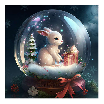 12 Zodiac Crystal Ball Rabbit - Full Round Drill Diamond Painting 30*30CM