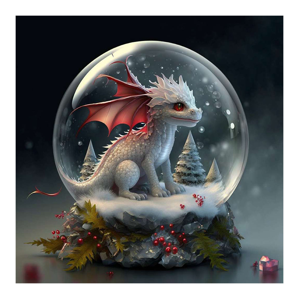 12 Zodiac Crystal Ball Dragon - Full Round Drill Diamond Painting 30*30CM
