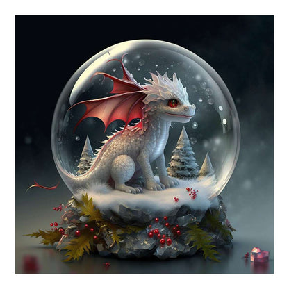 12 Zodiac Crystal Ball Dragon - Full Round Drill Diamond Painting 30*30CM