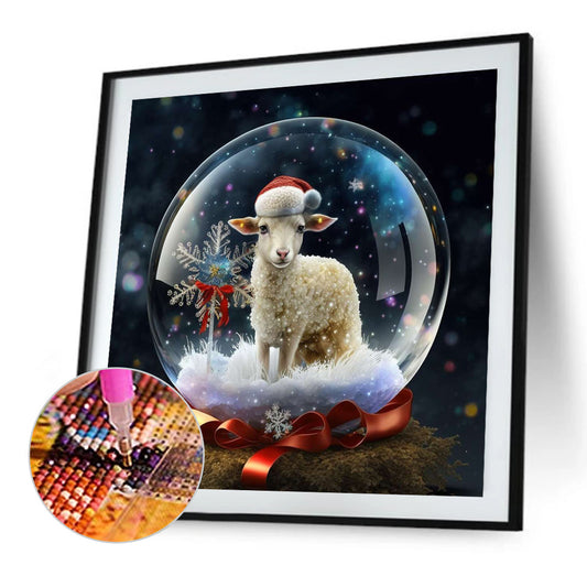 12 Zodiac Sheep In Crystal Ball - Full Round Drill Diamond Painting 30*30CM