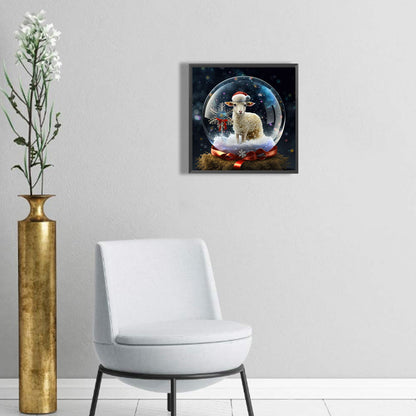12 Zodiac Sheep In Crystal Ball - Full Round Drill Diamond Painting 30*30CM