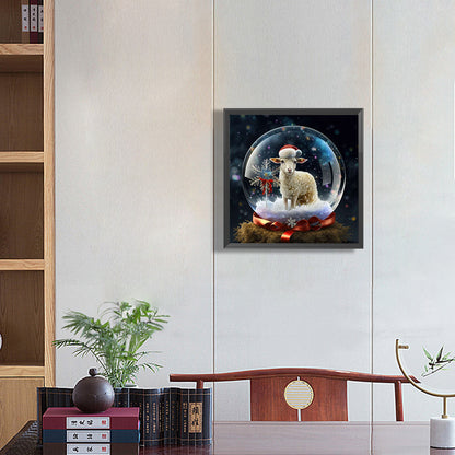 12 Zodiac Sheep In Crystal Ball - Full Round Drill Diamond Painting 30*30CM