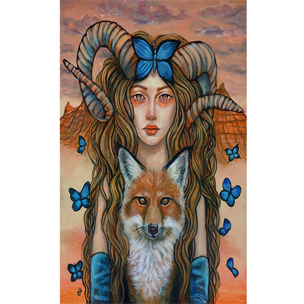 Beauties And Animals - Full Round Drill Diamond Painting 40*60CM