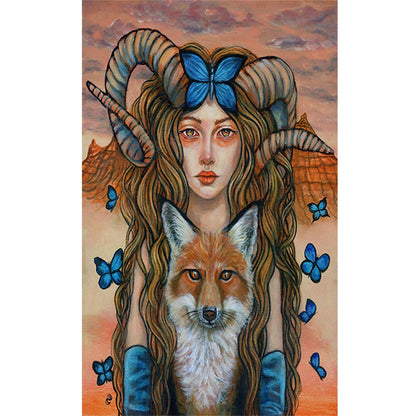 Beauties And Animals - Full Round Drill Diamond Painting 40*60CM