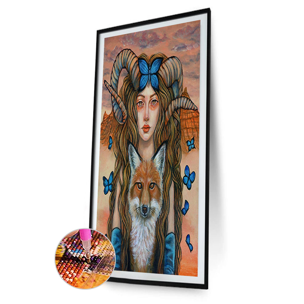Beauties And Animals - Full Round Drill Diamond Painting 40*60CM