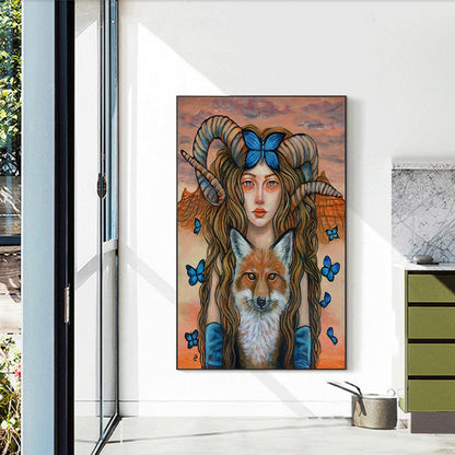 Beauties And Animals - Full Round Drill Diamond Painting 40*60CM