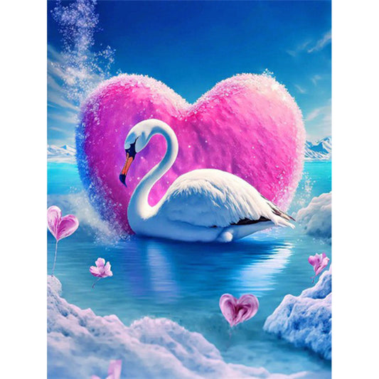 Romantic Fantasy Swan - Full Round Drill Diamond Painting 30*40CM