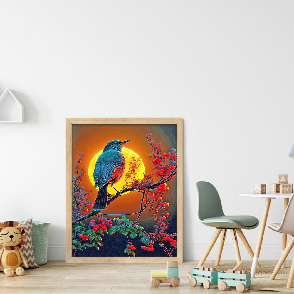 Moonlight Bird - Full Round Drill Diamond Painting 30*40CM