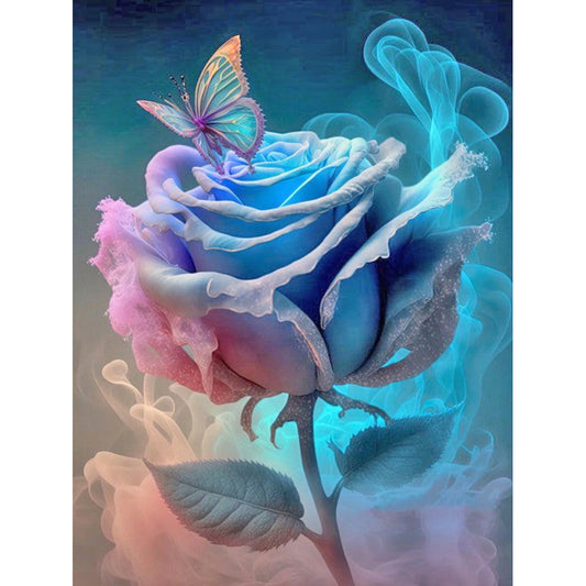 Smoke Rose - Full Round Drill Diamond Painting 30*40CM