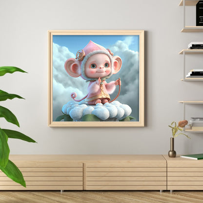 Fantasy Little Monkey - Full Round Drill Diamond Painting 30*30CM