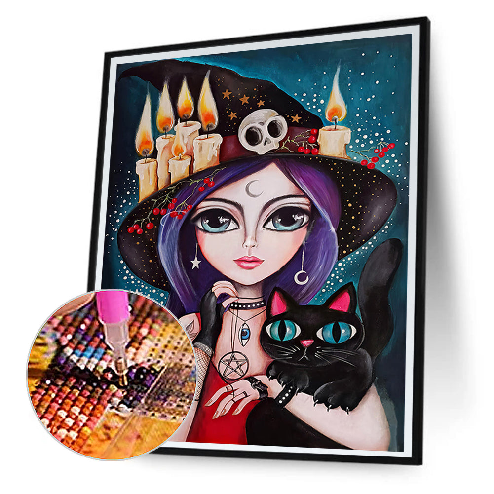 Pisces Beauty - Full Round Drill Diamond Painting 30*40CM