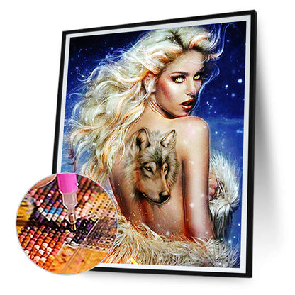Pisces Beauty - Full Round Drill Diamond Painting 30*40CM