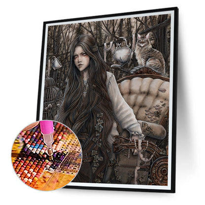 Pisces Beauty - Full Round Drill Diamond Painting 30*40CM
