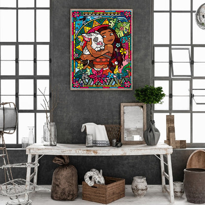 Moana Princess Moana - Full Square Drill Diamond Painting 30*40CM