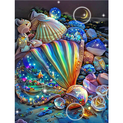 Colored Shells - Full Round Drill Diamond Painting 30*40CM