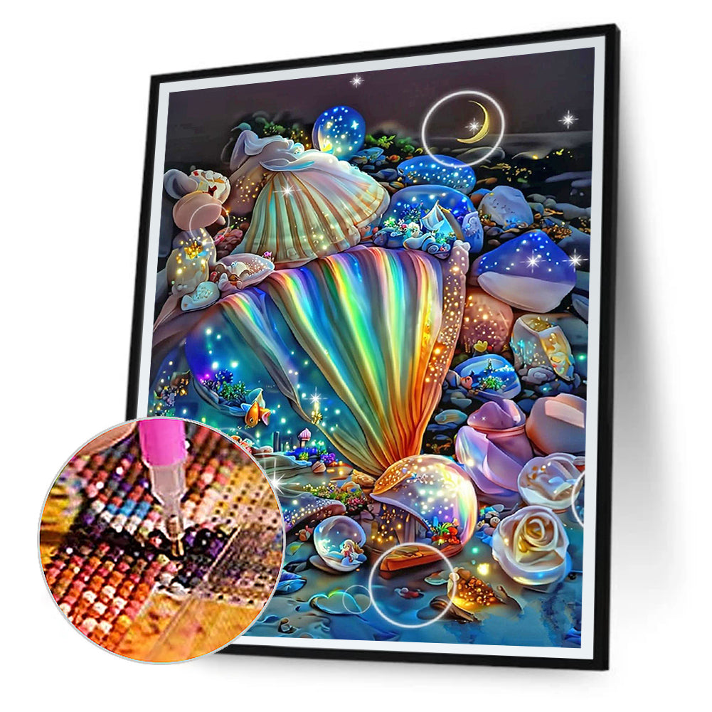 Colored Shells - Full Round Drill Diamond Painting 30*40CM