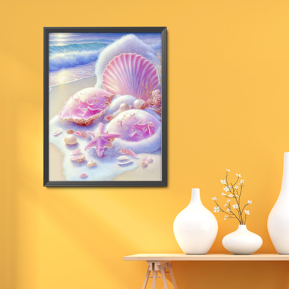 Beach Sea Shells - Full Round Drill Diamond Painting 40*50CM