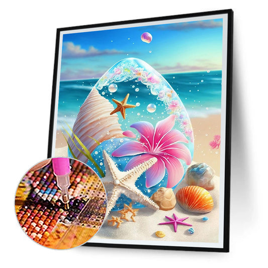 Beach Sea Shells - Full Round Drill Diamond Painting 40*50CM